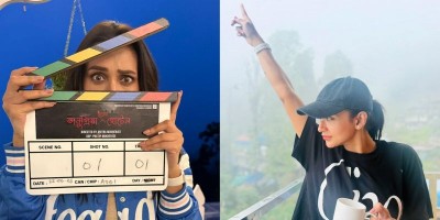 Mimi Chakraborty kickstarts shooting for Aritra Mukherjee's Bhanupriya Bhooter Hotel