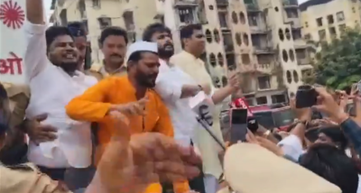 MNS workers out to oppose protests against slapgate incident detained