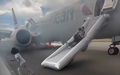 Tyre fire forces evacuation of American Airlines flight at Denver airport