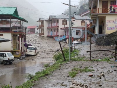 Cloudburst triggers massive landslide in Uttarakhand, 4 dead, scores missing