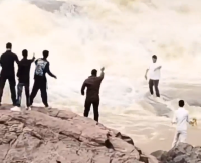 Odisha: YouTuber swept away while filming a reel at a waterfall, video goes viral