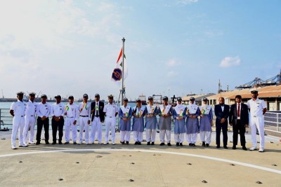 Indian ships INS Tamal, INS Surat arrive in Jeddah for naval exchange