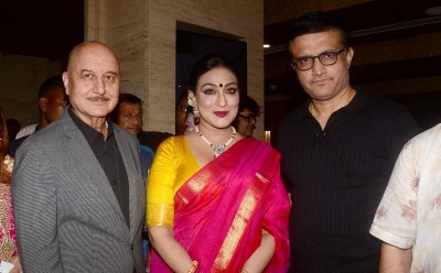 In Images: Anupam Kher, Rituparna Sengupta promote each other’s films in Kolkata