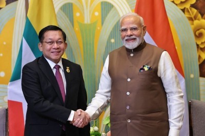 SCO Summit in Tianjin: Modi reviews bilateral ties with Myanmar's leader