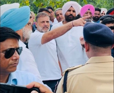 'You cannot protect me in India?' Rahul Gandhi tells Punjab Police on being stopped from visiting flood-hit border village