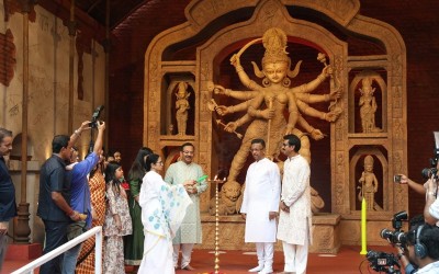 In Images: Mamata Banerjee inaugurates Suruchi Sangha Durga Puja in Kolkata