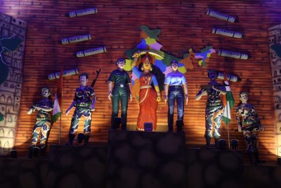 In Images: Kolkata Pandal Honors Operation Sindoor