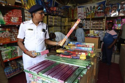 In Images: Firecracker fair in Kolkata draws crowd ahead of Diwali