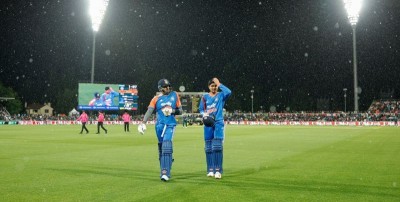 AUSvIND: Rain plays spoilsport, 1st T20I ends in heartbreaking washout