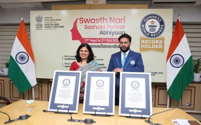 India creates history! 3 Guinness World Records for nation-wide women’s health campaign
