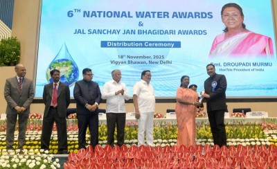 In Images: Droupadi Murmu confers 6th National Water Awards & Jal Sanchay Janbhagidari Awards