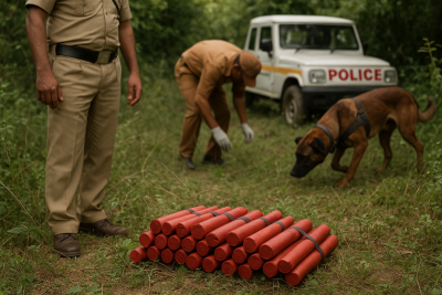 Huge cache of explosives found near Uttarakhand school, police launch massive hunt