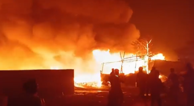 Massive fire guts shanties near Eco Park in Kolkata; no casualties