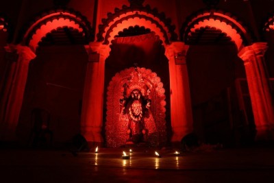 In Images: Kali idol displayed at heritage house in Kolkata