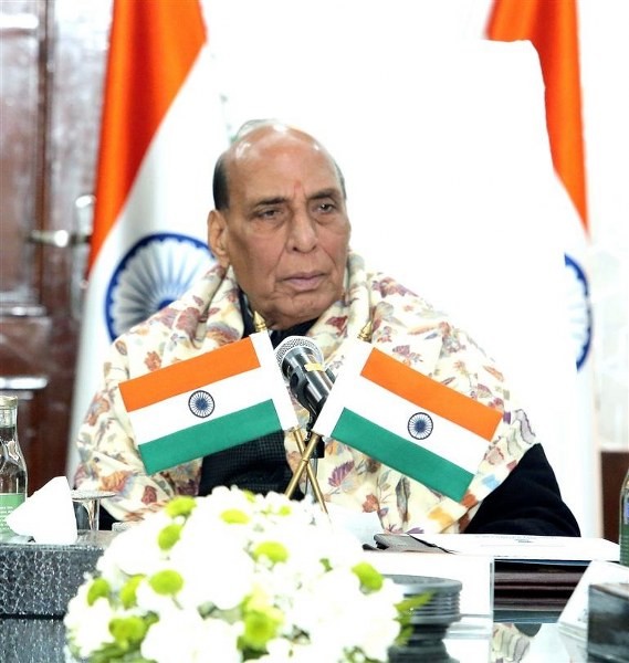 In Images: Defence Minister Rajnath Singh chairs a meeting at DRDO Headquarters on 68th Foundation Day