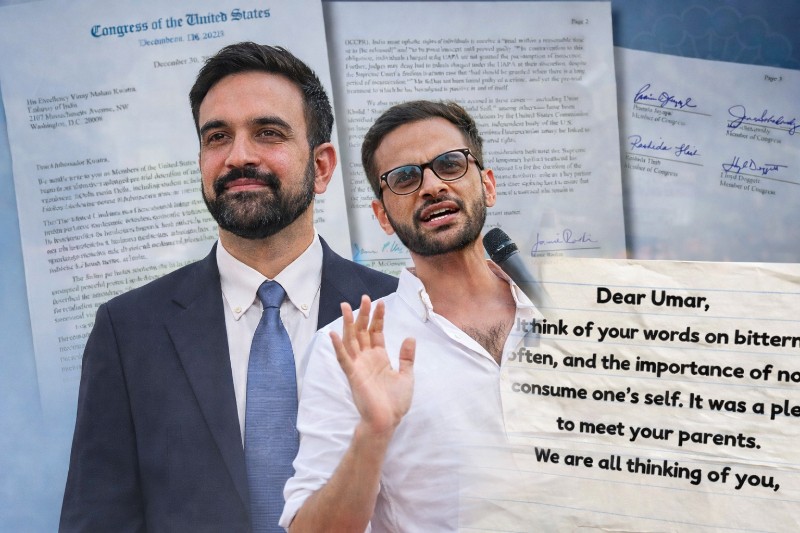 US lawmakers have urged India to ensure a fair trial for jailed activist Umar Khalid.