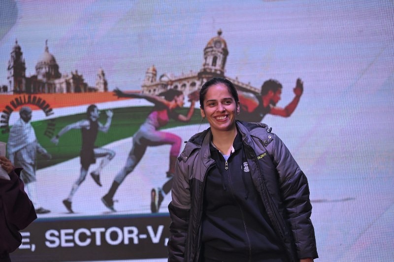 In Images: Saina Nehwal inaugurates Ekal Run in Kolkata