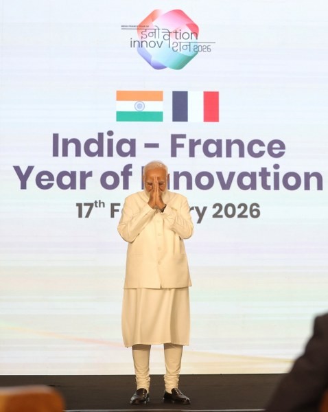 In Images: PM Modi, Emmanuel Macron hold talks during French President’s India visit