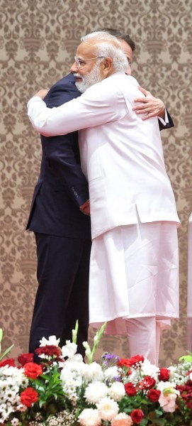 In Images: PM Modi, Emmanuel Macron hold talks during French President’s India visit