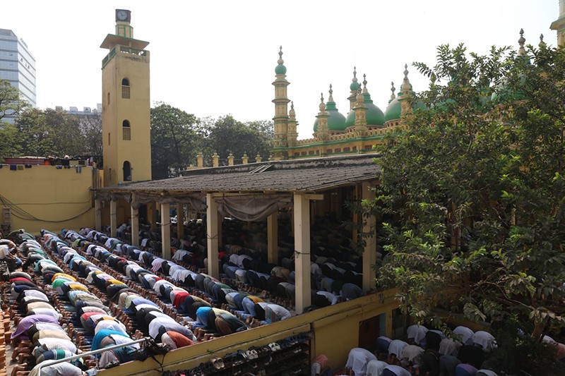 In Images: Thousands gather in Kolkata mosque on first Friday of Ramadan