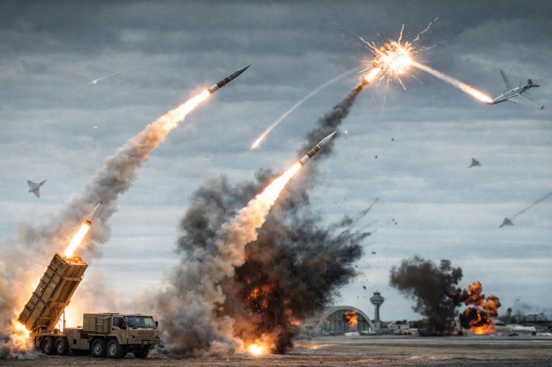 Cheap Iranian drones challenge costly US missile defences across Gulf skies.