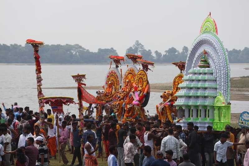 In Images: Panchu Dola Melana festival held at Chilika Lake in Odisha