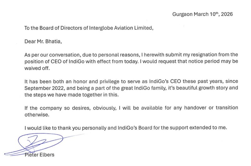 IndiGo CEO Pieter Elbers resigns amid pressure following disruptions, Rahul Bhatia takes interim charge.