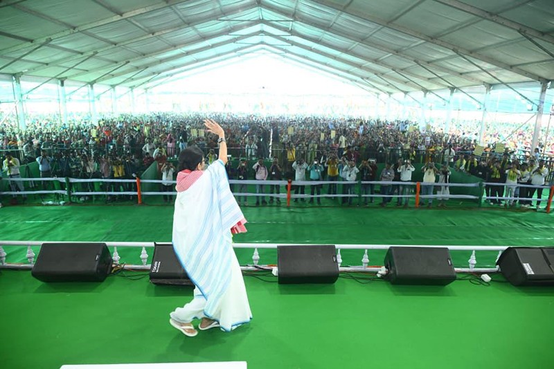 In Images: Bengal CM Mamata Banerjee addresses public rally in Moynaguri