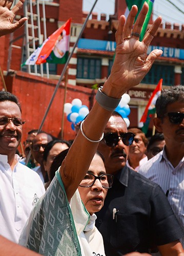 In Images: Mamata Banerjee files nomination from Bhabanipur for Bengal polls