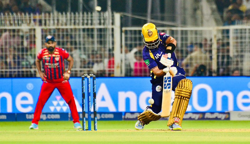 In Images: KKR face LSG at Eden Gardens