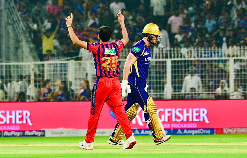 In Images: KKR face LSG at Eden Gardens