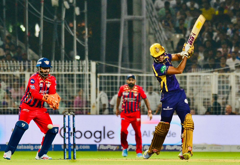 In Images: KKR face LSG at Eden Gardens