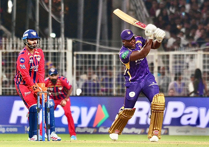 In Images: KKR face LSG at Eden Gardens