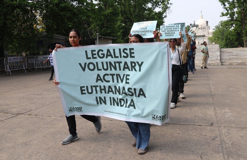 In Images: Kolkata activists rally for legalisation of voluntary active euthanasia amid recent debate