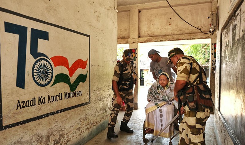 In Images: Voting underway in Bengal's East Midnapore under tight security