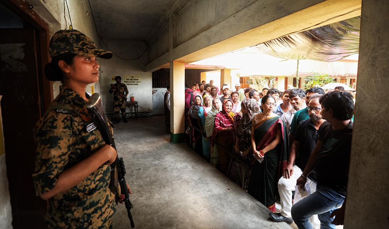 In Images: Voting underway in Bengal's East Midnapore under tight security