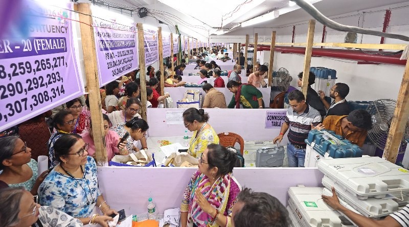 In Images: Polling teams gear up ahead of final phase of West Bengal Assembly Elections