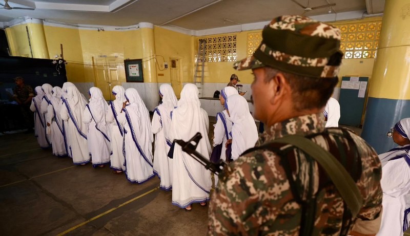 Missionaries of Charity Nuns Queue Up to Vote in Kolkata, A Picture of Quiet Civic Duty
