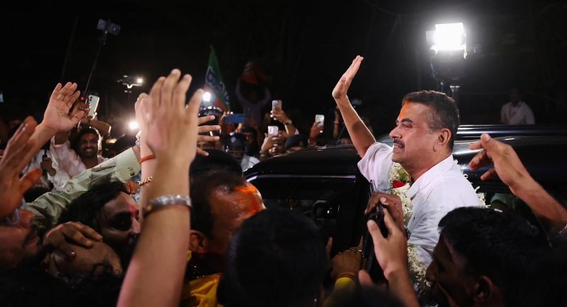 In Images: Suvendu Adhikari stuns Mamata Banerjee in Bhabanipur, snatches TMC stronghold