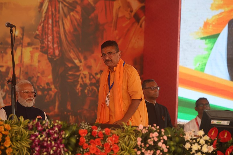 Bengal’s Big Political Moment: Suvendu Adhikari Takes Oath — See The Images