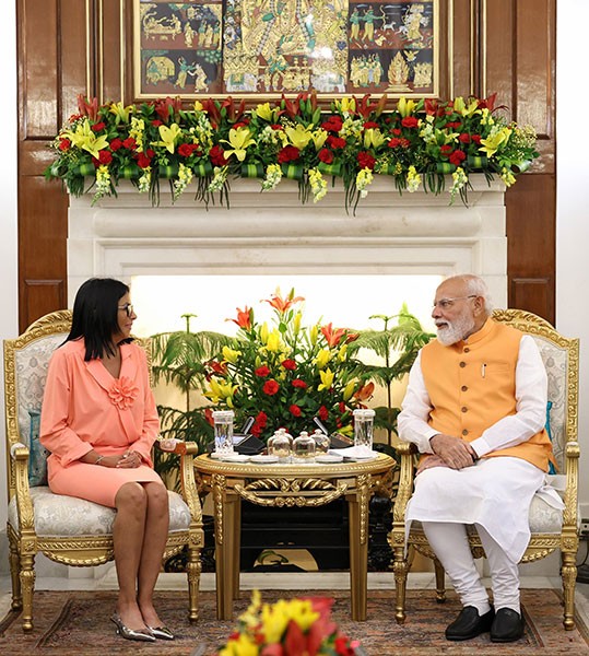 In Images: PM Modi hosts Venezuela's Acting President Delcy Rodriguez in New Delhi