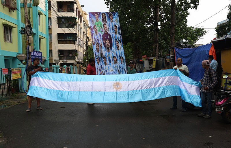 In Images:  Kolkata football enthusiasts transform fan zone with vibrant World Cup celebrations