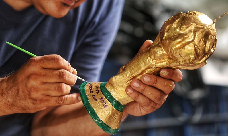 In Images: Kolkata's wax wizard brings FIFA World Cup trophy to life