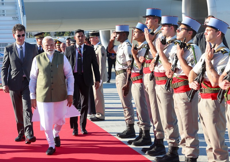 In Images: PM Modi begins France visit with arrival in Nice