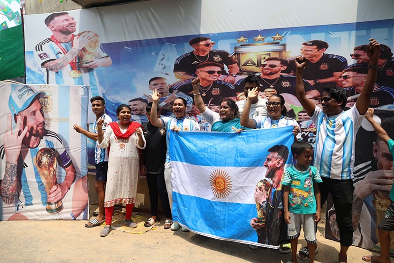 In Images: Messi's hat-trick sparks jubilant celebrations in Kolkata as Argentina rout Algeria 3-0