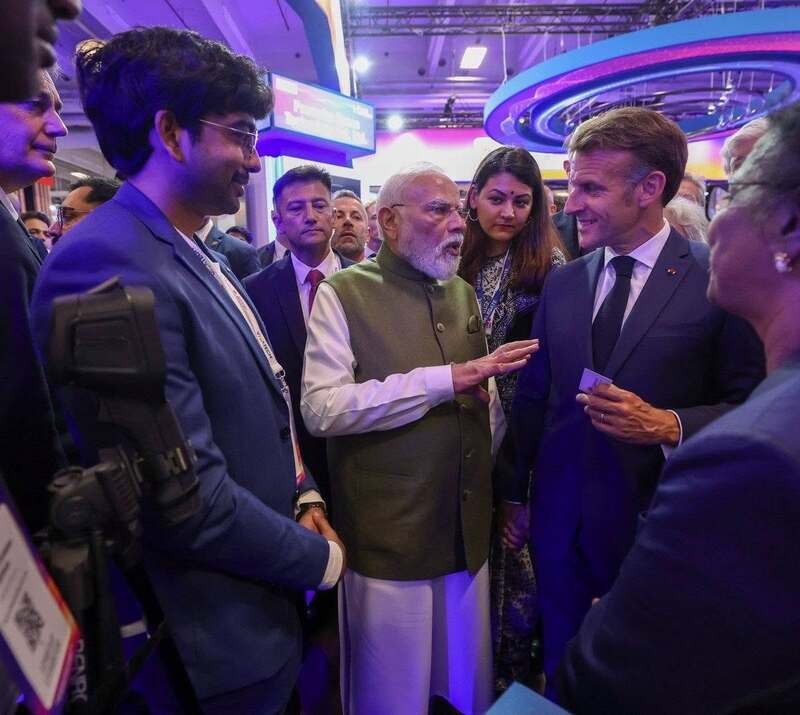 In Images: PM Modi, French President Macron explore Indian startups and emerging technologies at VivaTech 2026 in Paris