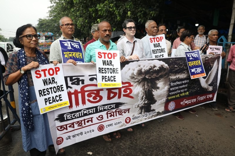 Hiroshima Day: Kolkata rally remembers atomic bombing, raises call for peace