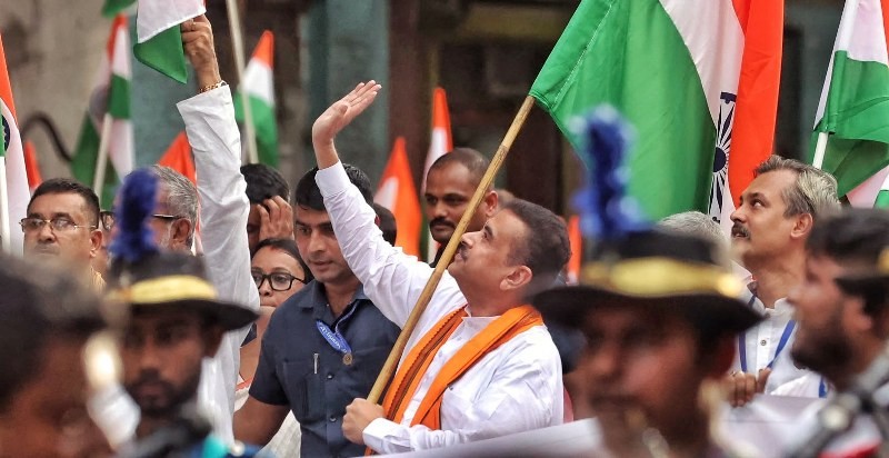 In Images: Suvendu Adhikari leads BJP's tiranga rally, urges Bengal to join 'Har Ghar Tiranga' campaign
