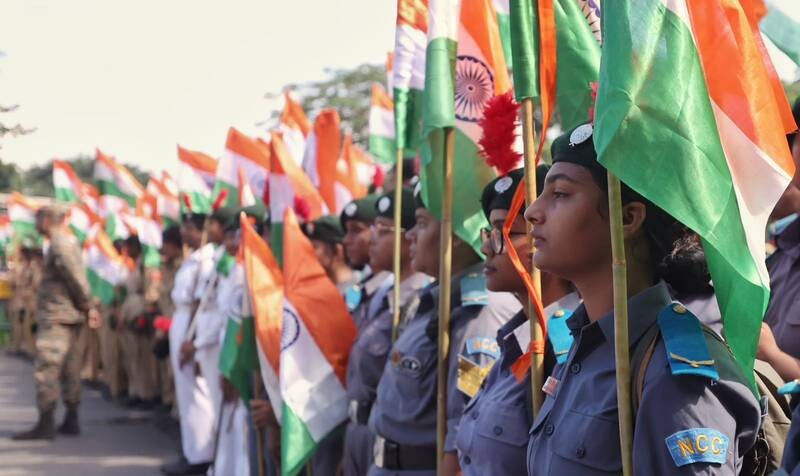 In Images: CM Suvendu Adhikari leads Tiranga Yatra in Kolkata