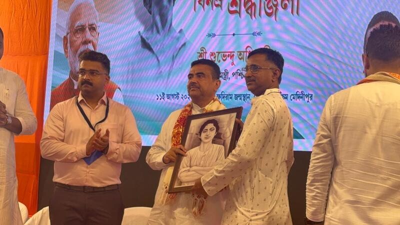 In Images: Suvendu Adhikari pays tribute to Khudiram Bose in Keshpur